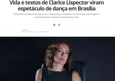 G1 Clarice Lispector em movimentos.Azzo Dança