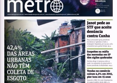 capa jornal METRO